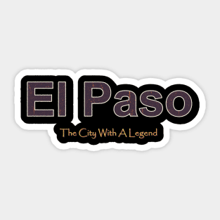 El Paso Grunge Text Sticker